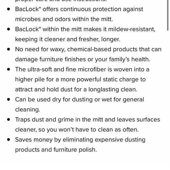 Norwex Dual Sided Mitt graphite/floral NWT - Picture 11 of 11